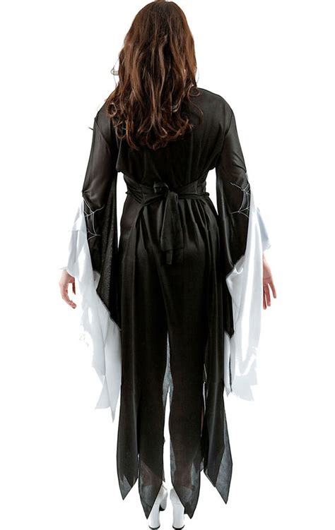 Womens Enchantress Evil Witch Black Vampire Halloween Fancy Dress Costume Hot Black Witch Costume Deluxe Adult Womens Evil Vampire Costume Adult